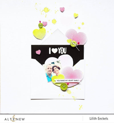 Photocentric Clear Stamps Halftone Hearts Stamp Set