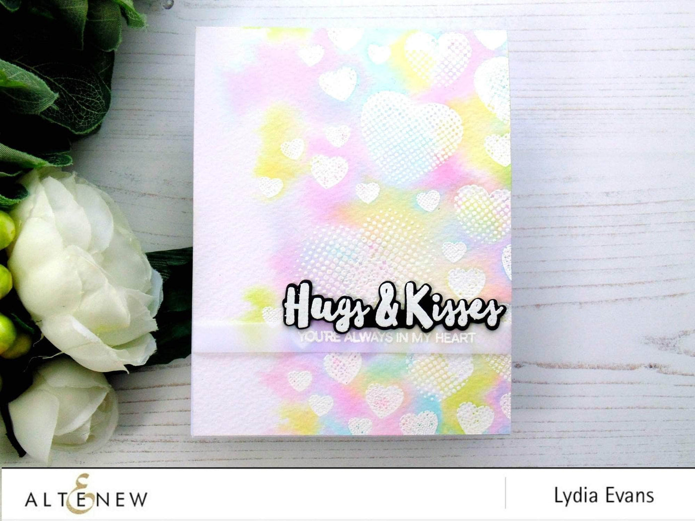 Photocentric Clear Stamps Halftone Hearts Stamp Set