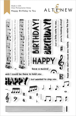 Photocentric Clear Stamps Happy Birthday to You Stamp Set