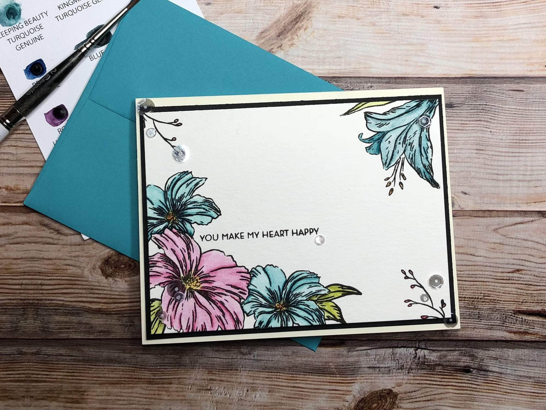 Photocentric Clear Stamps Happy Heart Stamp Set