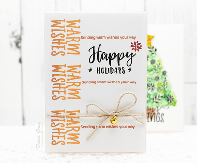 Photocentric Clear Stamps Happy Holidays Stamp Set