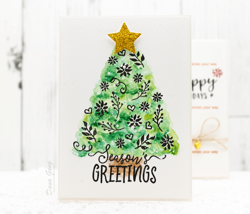 Photocentric Clear Stamps Happy Holidays Stamp Set
