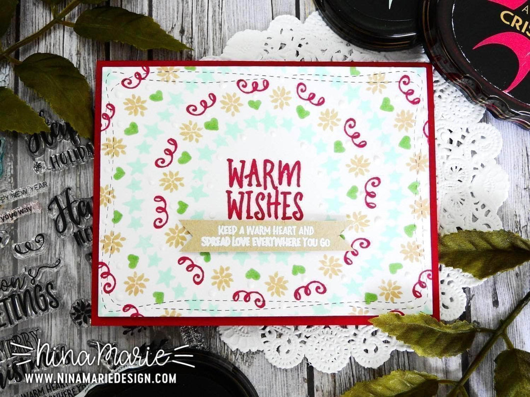Photocentric Clear Stamps Happy Holidays Stamp Set