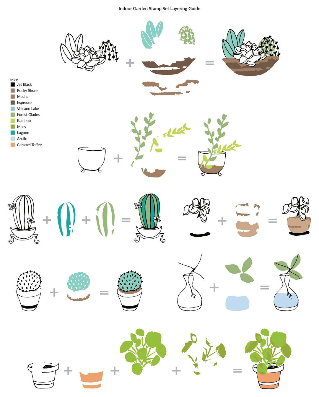 Photocentric Clear Stamps Indoor Garden Stamp Set
