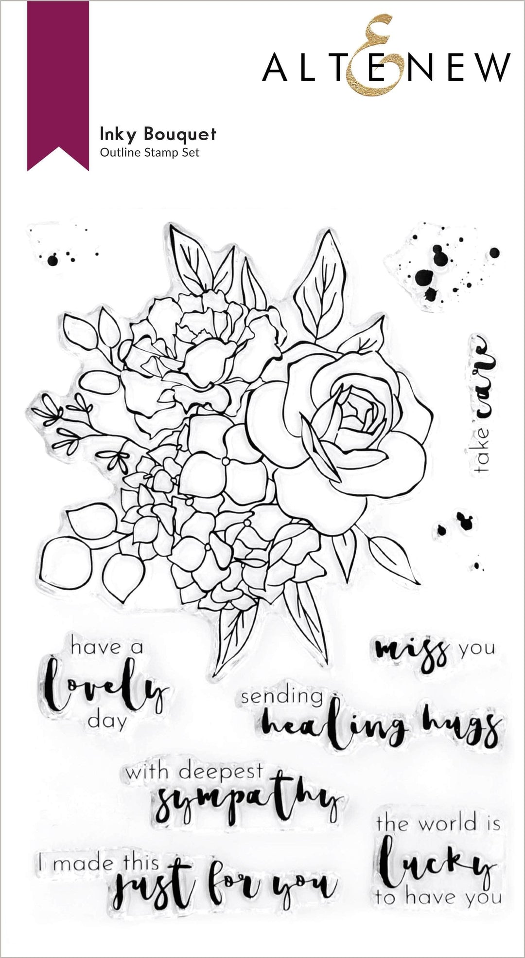 Photocentric Clear Stamps Inky Bouquet Stamp Set
