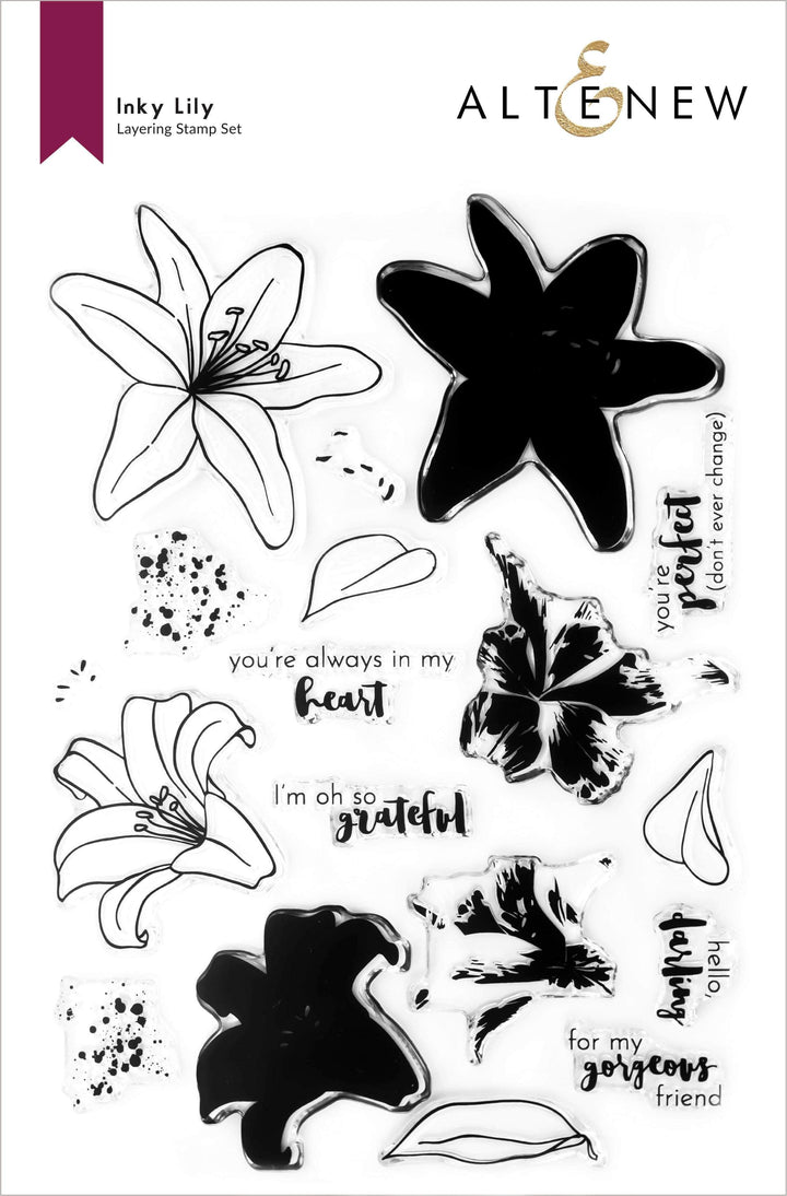 Photocentric Clear Stamps Inky Lily Stamp Set