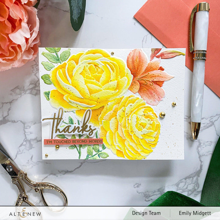 Photocentric Clear Stamps Inside and Out: Thanks Stamp Set