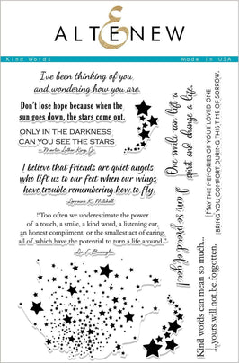 Photocentric Clear Stamps Kind Words Stamp Set