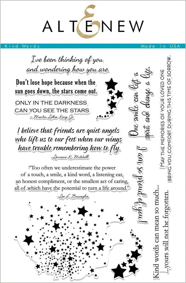 Photocentric Clear Stamps Kind Words Stamp Set