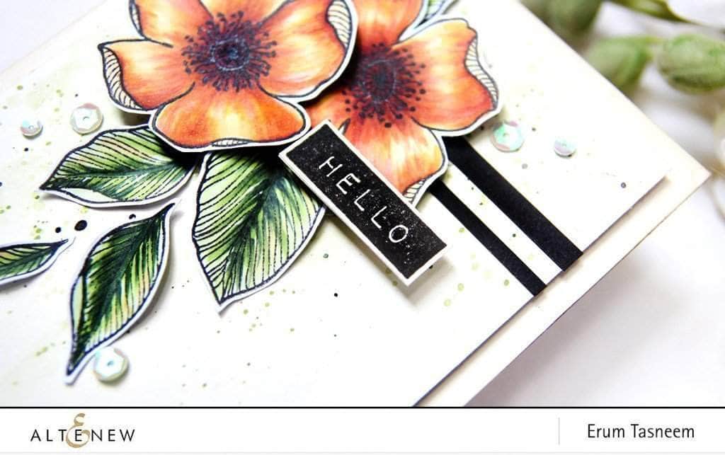 Photocentric Clear Stamps Label Love Stamp Set