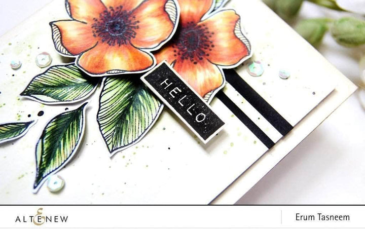 Photocentric Clear Stamps Label Love Stamp Set