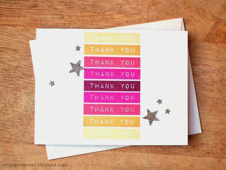 Photocentric Clear Stamps Label Love Stamp Set