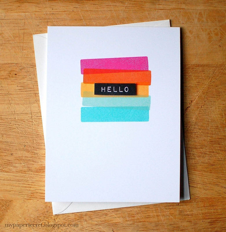 Photocentric Clear Stamps Label Love Stamp Set