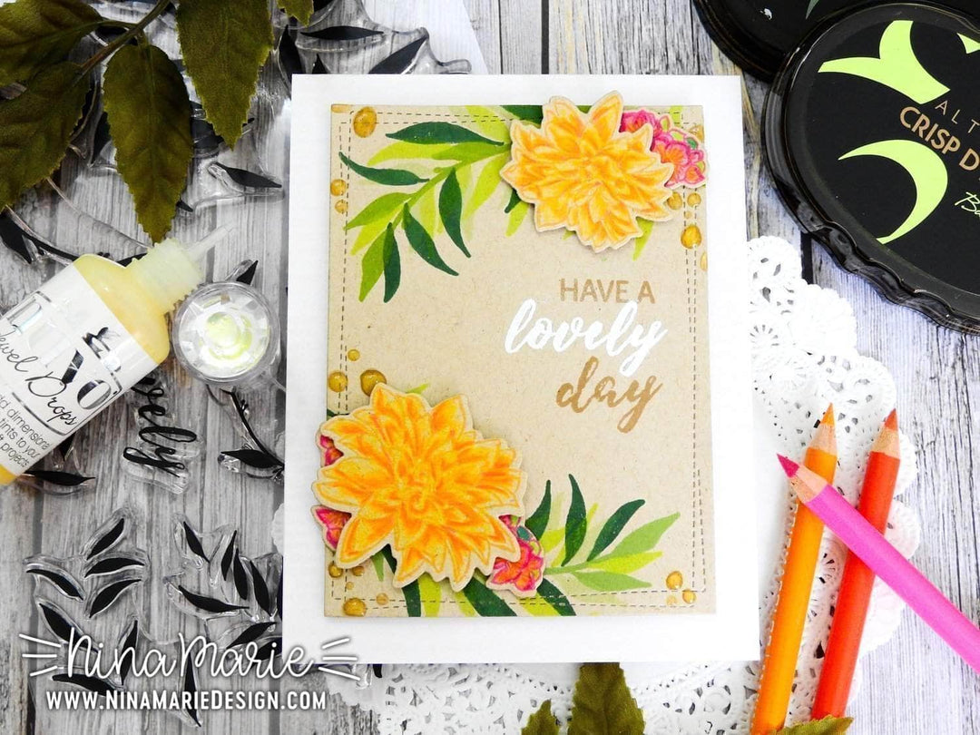 Photocentric Clear Stamps Layered Laurel Stamp Set