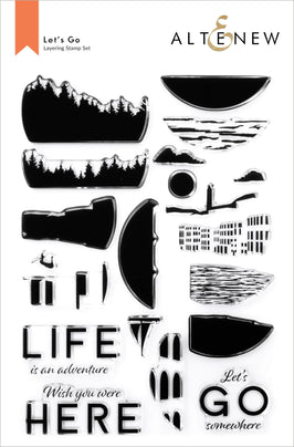 Photocentric Clear Stamps Let's Go Stamp Set