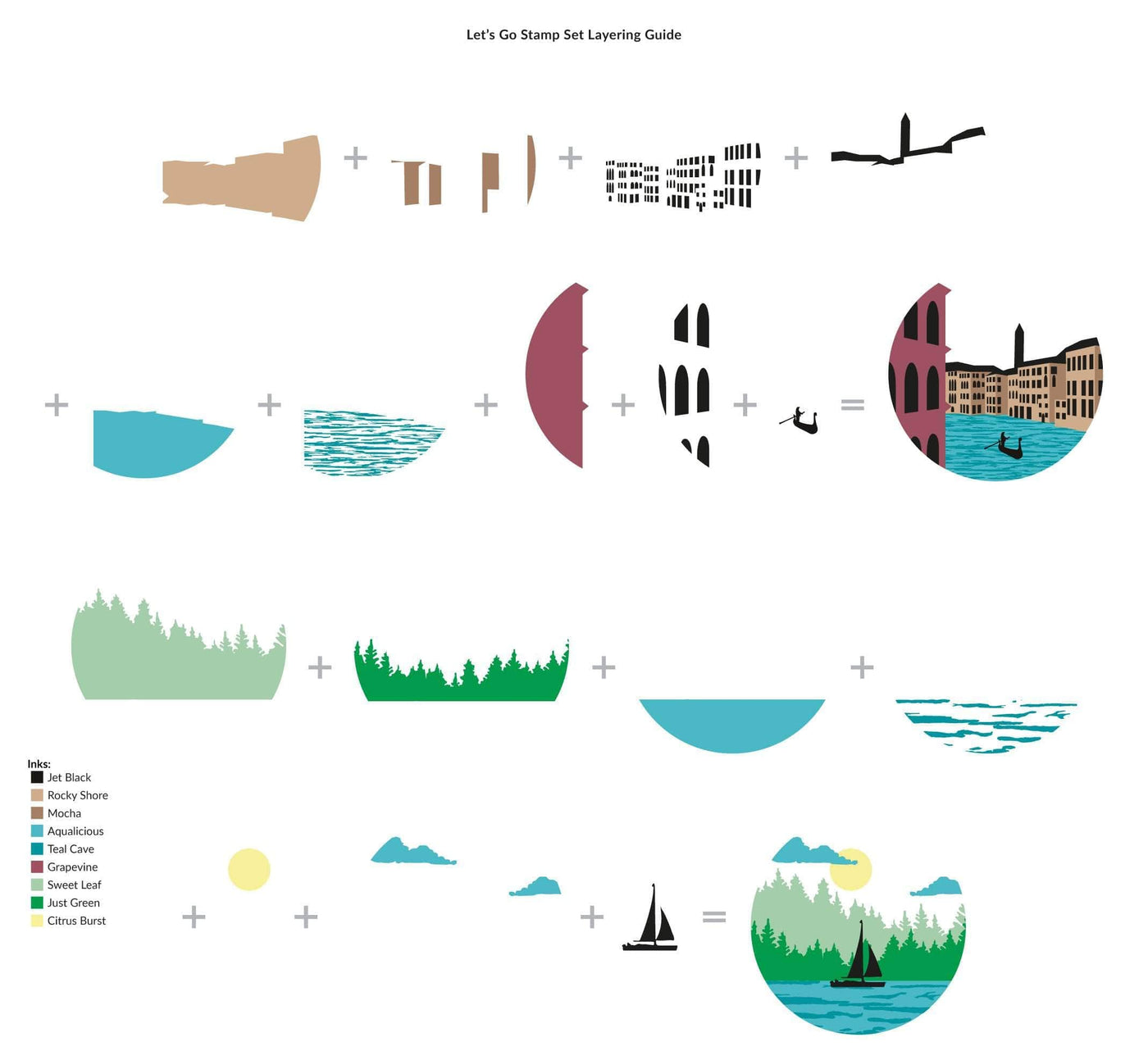 Photocentric Clear Stamps Let's Go Stamp Set