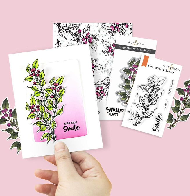 Photocentric Clear Stamps Lingonberry Branch Stamp Set