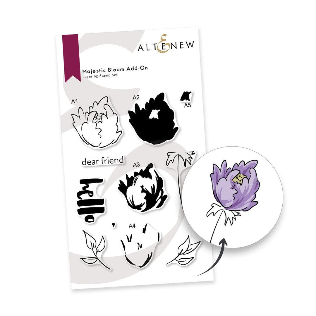 Photocentric Clear Stamps Majestic Bloom Add-On Stamp Set