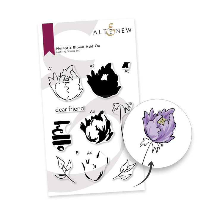 Photocentric Clear Stamps Majestic Bloom Add-On Stamp Set