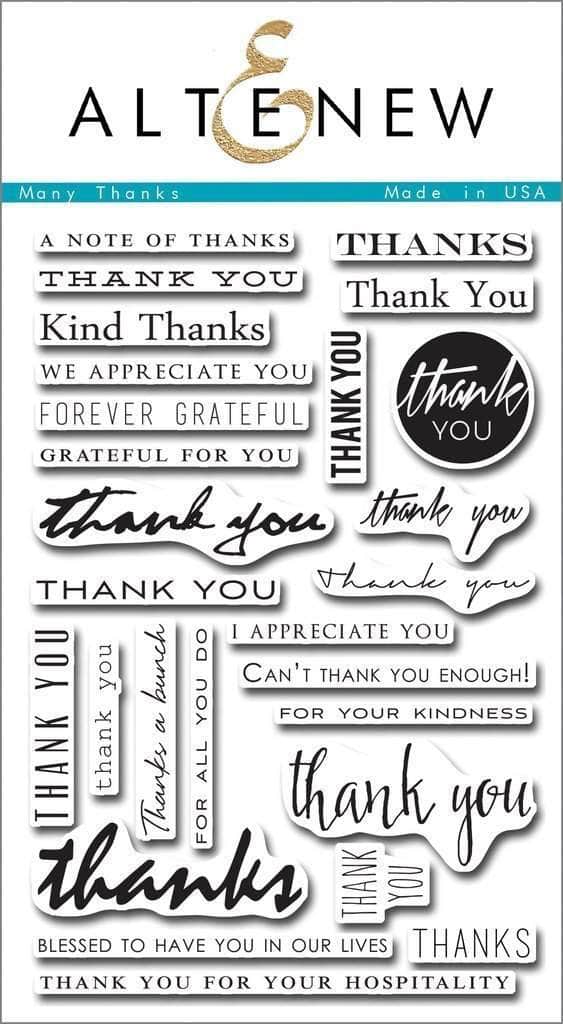 Photocentric Clear Stamps Many Thanks Stamp Set