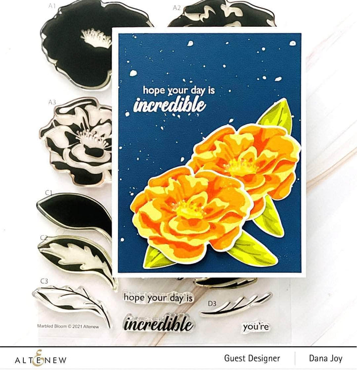 Photocentric Clear Stamps Marbled Bloom Stamp Set