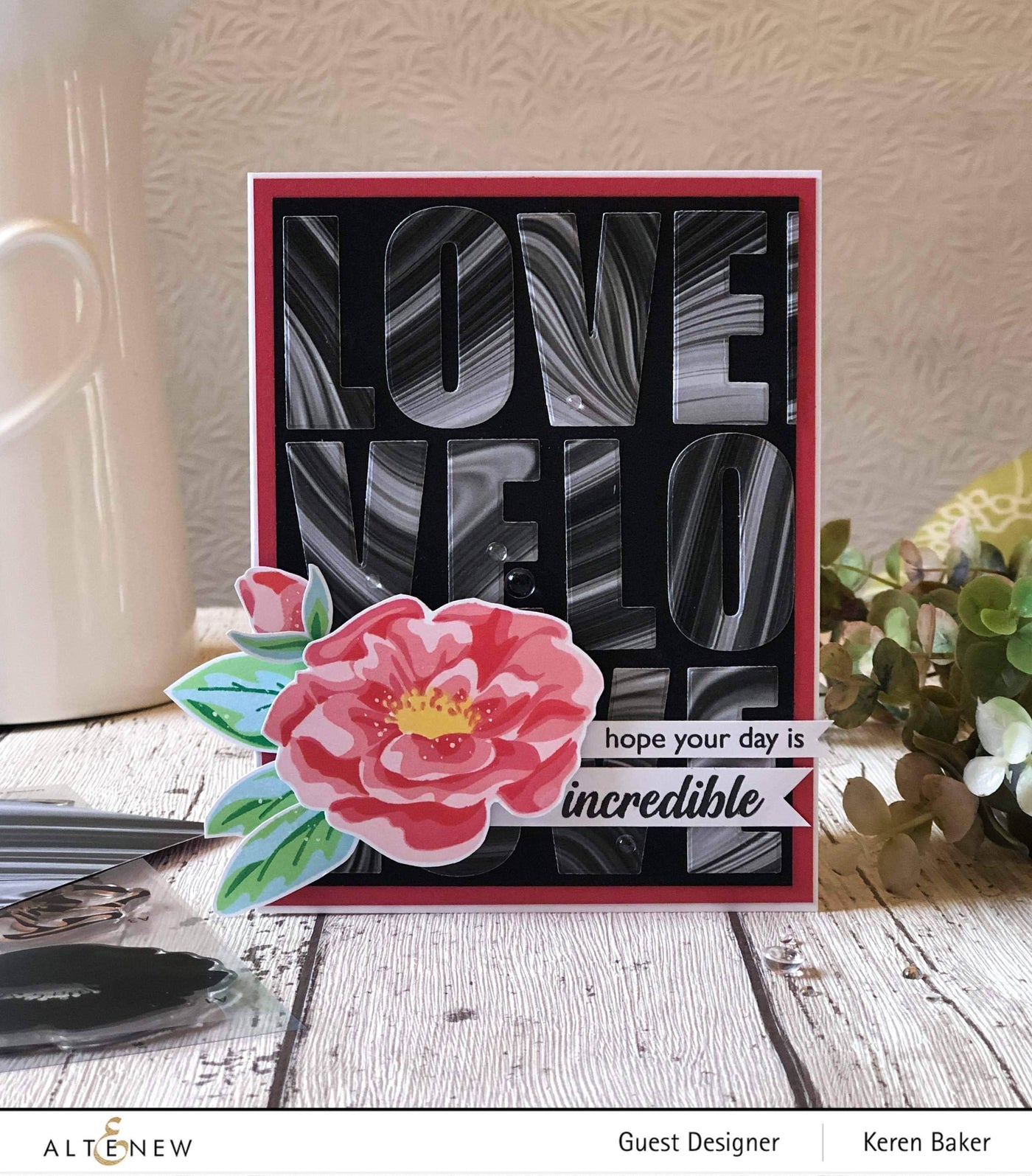Photocentric Clear Stamps Marbled Bloom Stamp Set