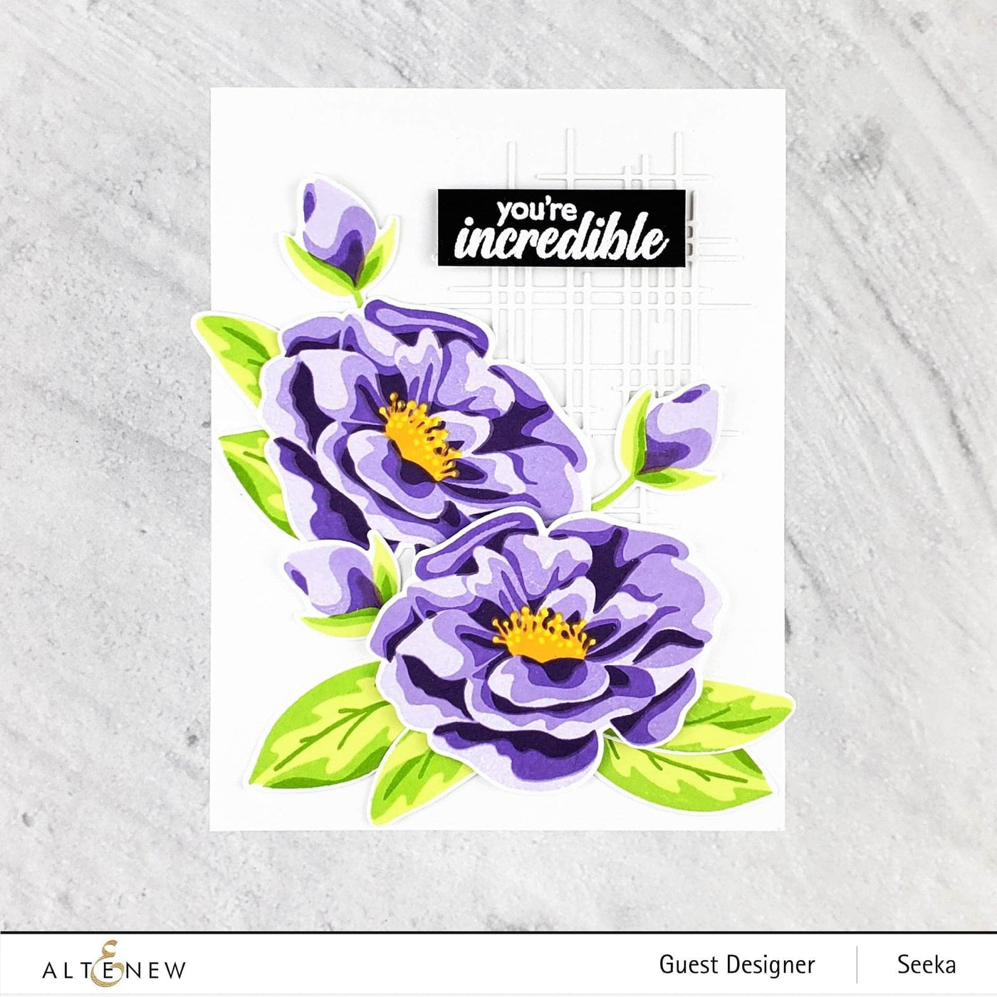 Photocentric Clear Stamps Marbled Bloom Stamp Set