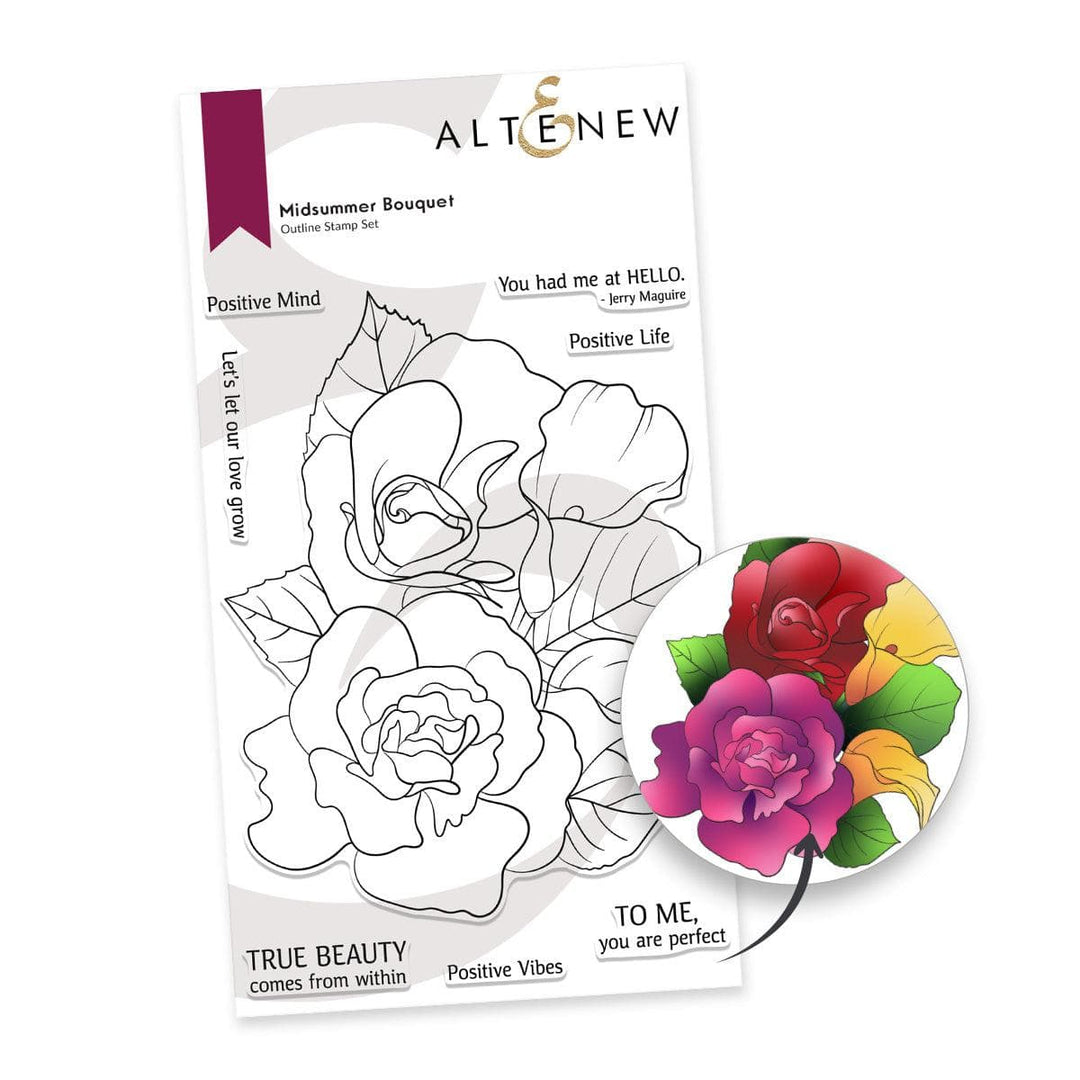 Photocentric Clear Stamps Midsummer Bouquet Stamp Set