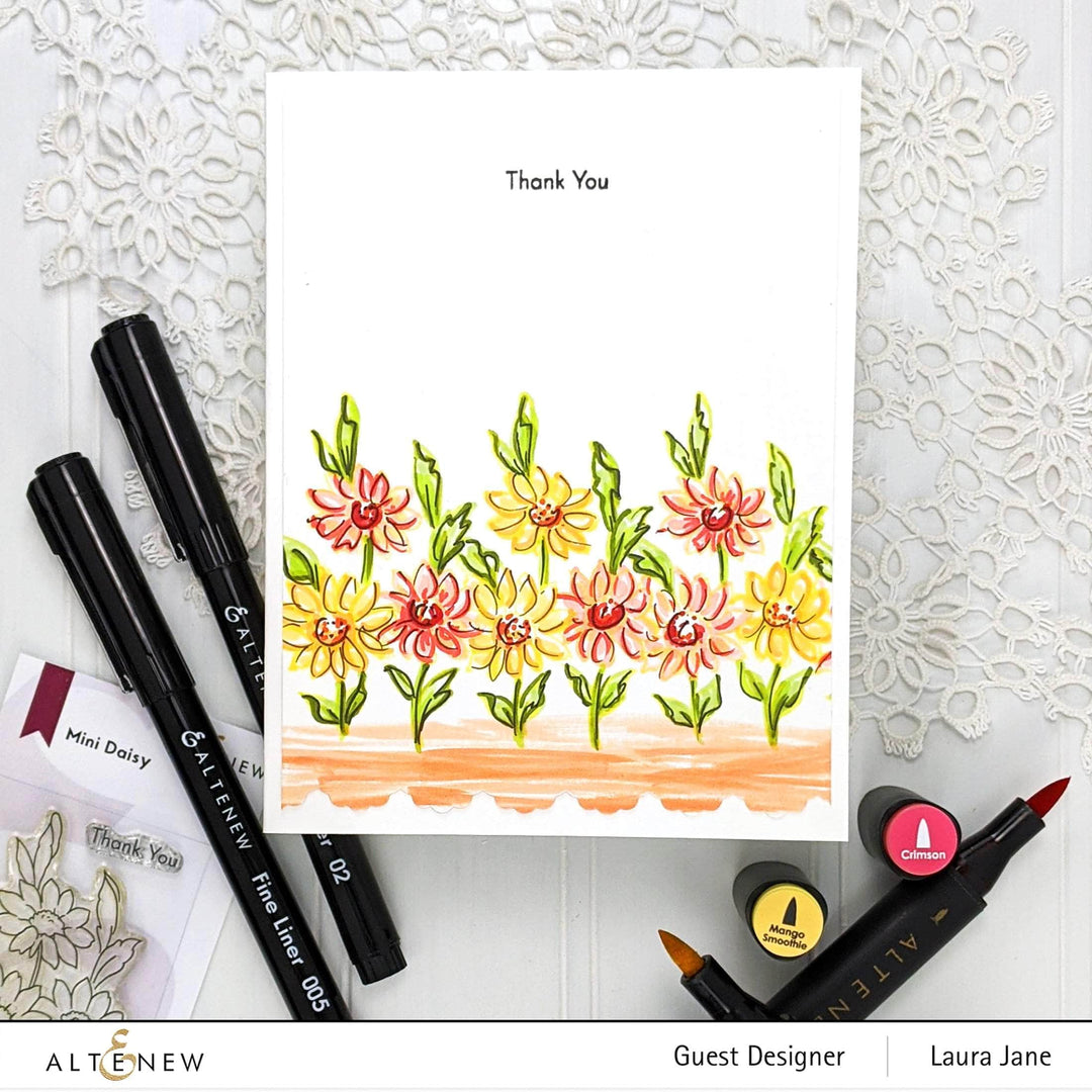 Photocentric Clear Stamps Mini Daisy Stamp Set