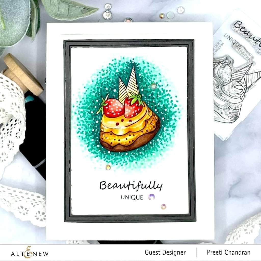 Photocentric Clear Stamps Mini Flan Cake Stamp Set