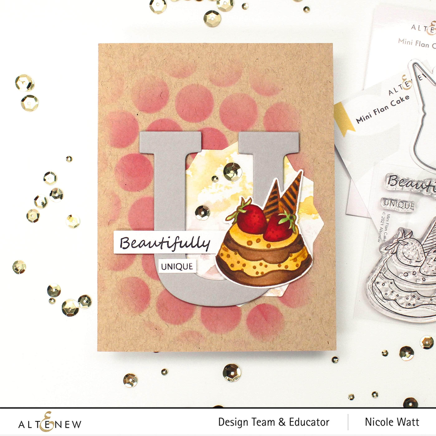 Photocentric Clear Stamps Mini Flan Cake Stamp Set