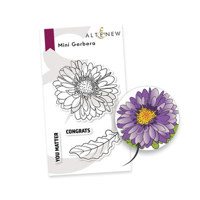 PMA Industries, Inc. Clear Stamps Mini Gerbera Stamp Set