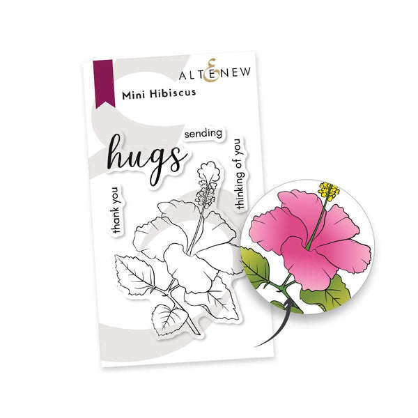 PMA Industries, Inc. Clear Stamps Mini Hibiscus Stamp Set