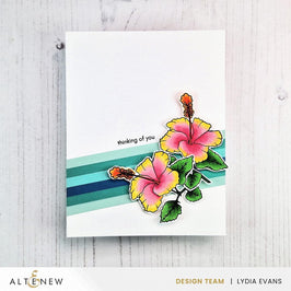 PMA Industries, Inc. Clear Stamps Mini Hibiscus Stamp Set