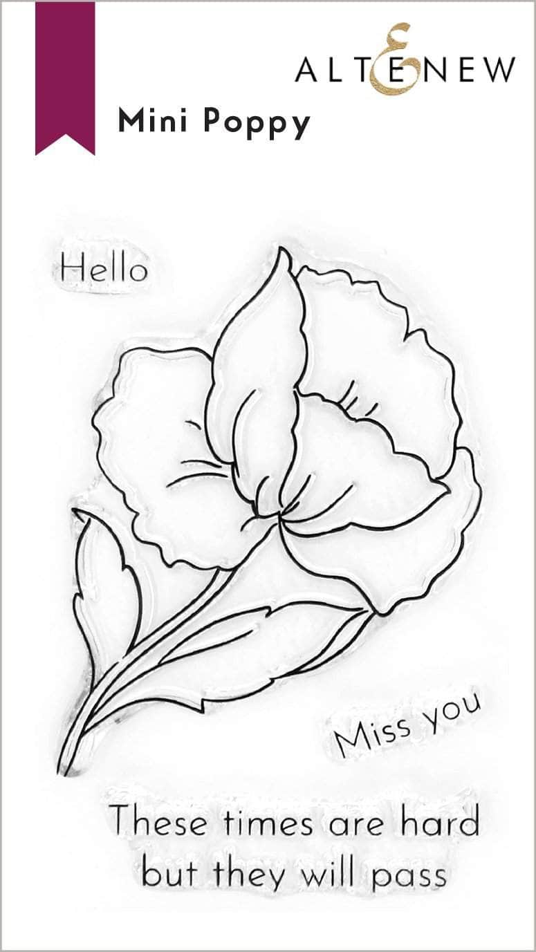 Photocentric Clear Stamps Mini Poppy Stamp Set