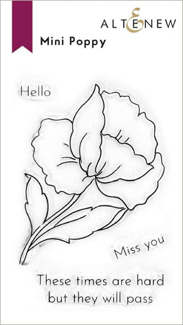 Photocentric Clear Stamps Mini Poppy Stamp Set