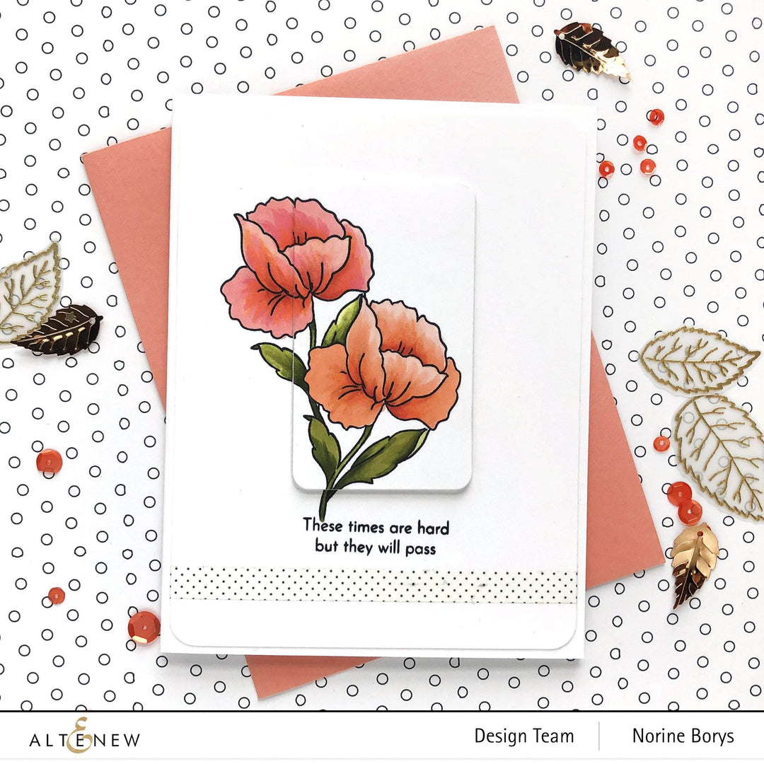 Photocentric Clear Stamps Mini Poppy Stamp Set
