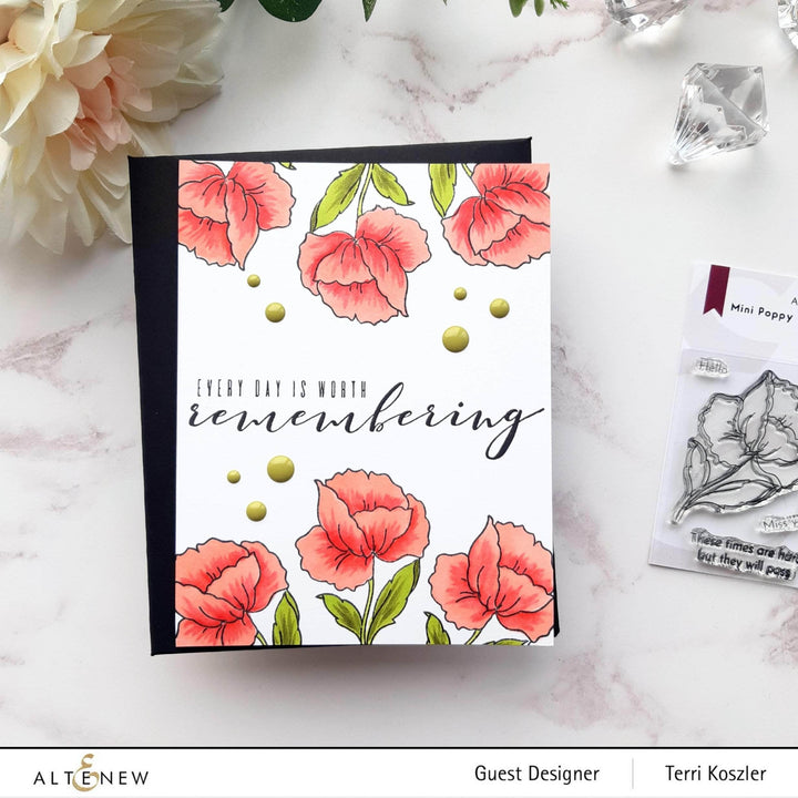 Photocentric Clear Stamps Mini Poppy Stamp Set