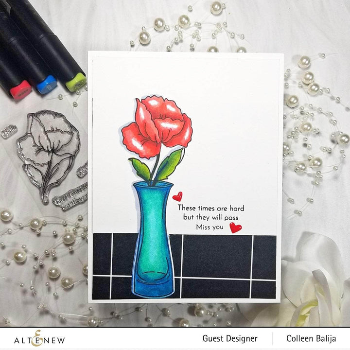 Photocentric Clear Stamps Mini Poppy Stamp Set