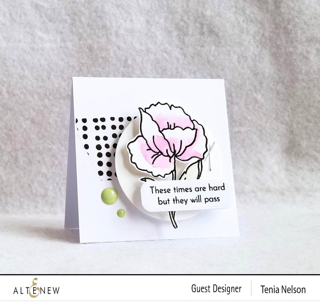 Photocentric Clear Stamps Mini Poppy Stamp Set