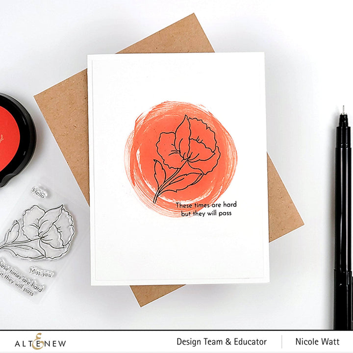 Photocentric Clear Stamps Mini Poppy Stamp Set