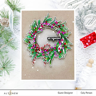 Photocentric Clear Stamps Mistletoe Wreath Stamp Set