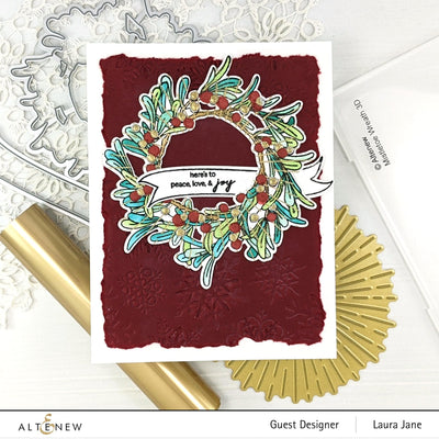 Photocentric Clear Stamps Mistletoe Wreath Stamp Set