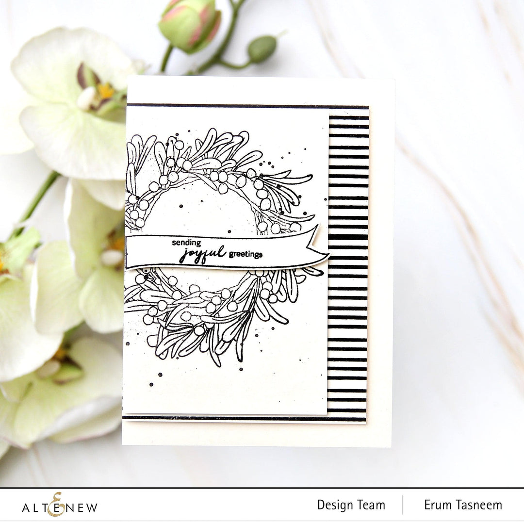 Photocentric Clear Stamps Mistletoe Wreath Stamp Set