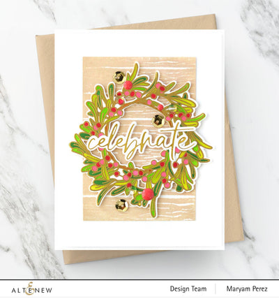 Photocentric Clear Stamps Mistletoe Wreath Stamp Set