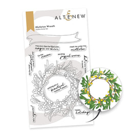 Photocentric Clear Stamps Mistletoe Wreath Stamp Set