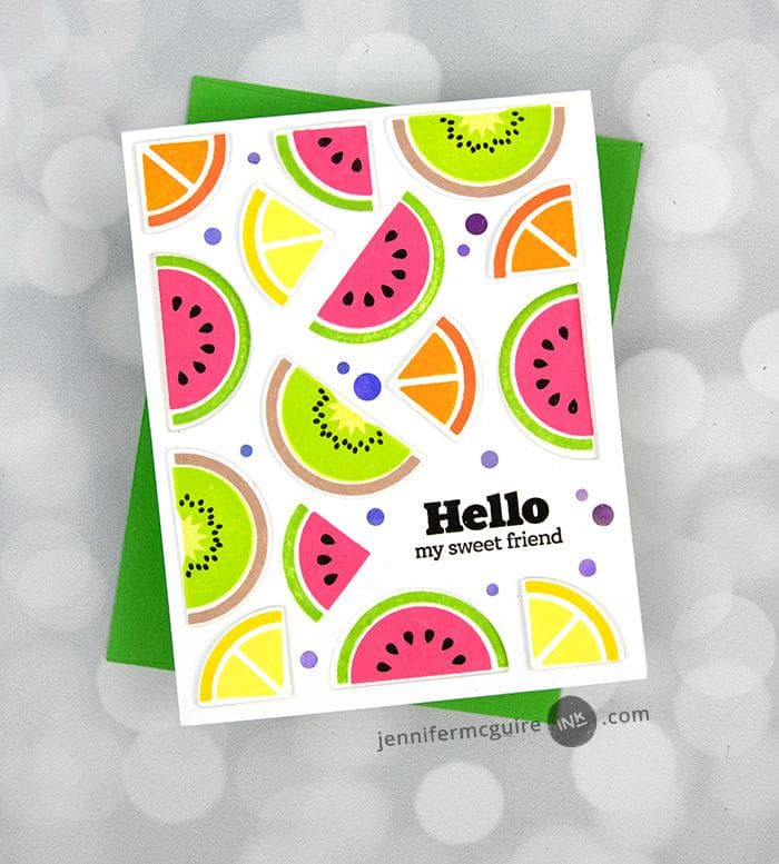 PMA Industries, Inc. Clear Stamps Mod Fruit Bowl Stamp Set