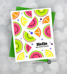 PMA Industries, Inc. Clear Stamps Mod Fruit Bowl Stamp Set