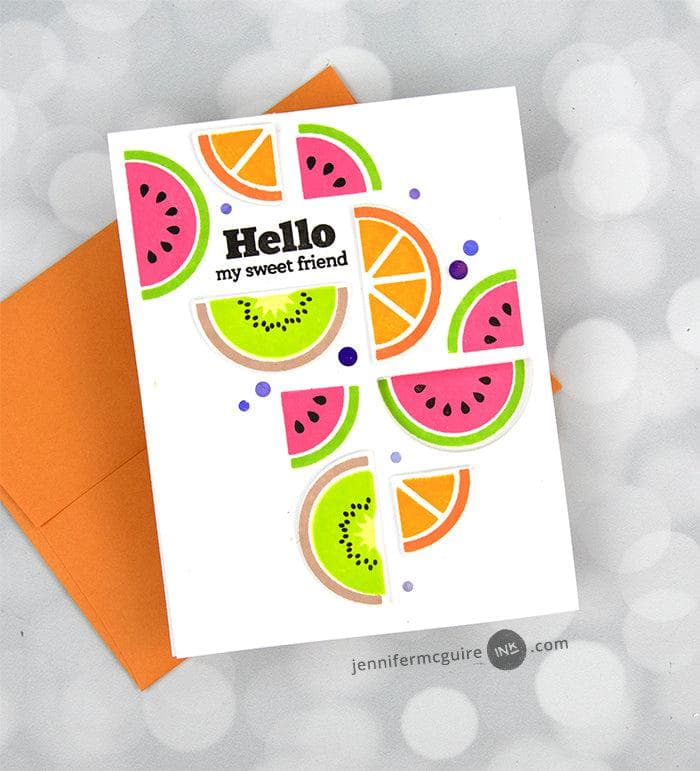 PMA Industries, Inc. Clear Stamps Mod Fruit Bowl Stamp Set