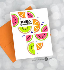 PMA Industries, Inc. Clear Stamps Mod Fruit Bowl Stamp Set